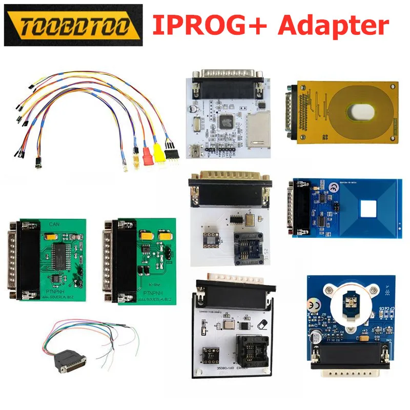 

Newest For IPROG+ V84 IR MB/CAN BUS/K-LINE/5 Pcs Probe Adapter and PCF79XX IPROG+ Pro Key Programmer with New RFID