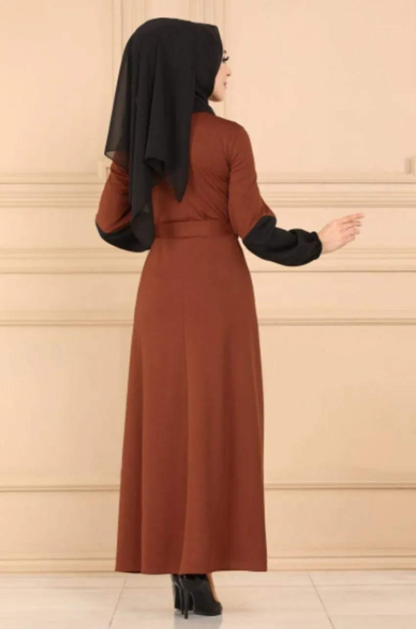 

2021 Kaftan Abaya Muslim Fashion Hijab Dresses Women Turndown Collar Abayas Maxi Dresses For Women Islam Turkey Africa Clothing