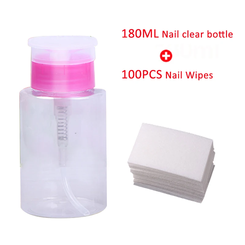 180ml pink Горячая Распродажа, 900 шт./лот, салфетки для снятия лака для ногтей, для ванны, маникюра, гелевые безворсовые салфетки, хлопковые салфетки для ногтей, инструмент для дизайна ногтей - Цвет: 180ml pink