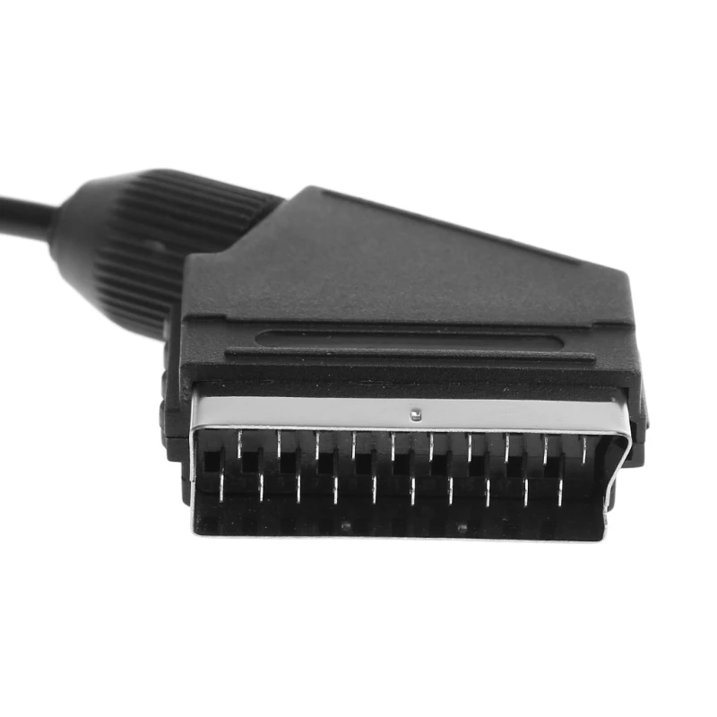 Видеокабель Scart AV для Sega Saturn NTSC и PAL версии черный 1 8 м/6 футов|Кабели| |