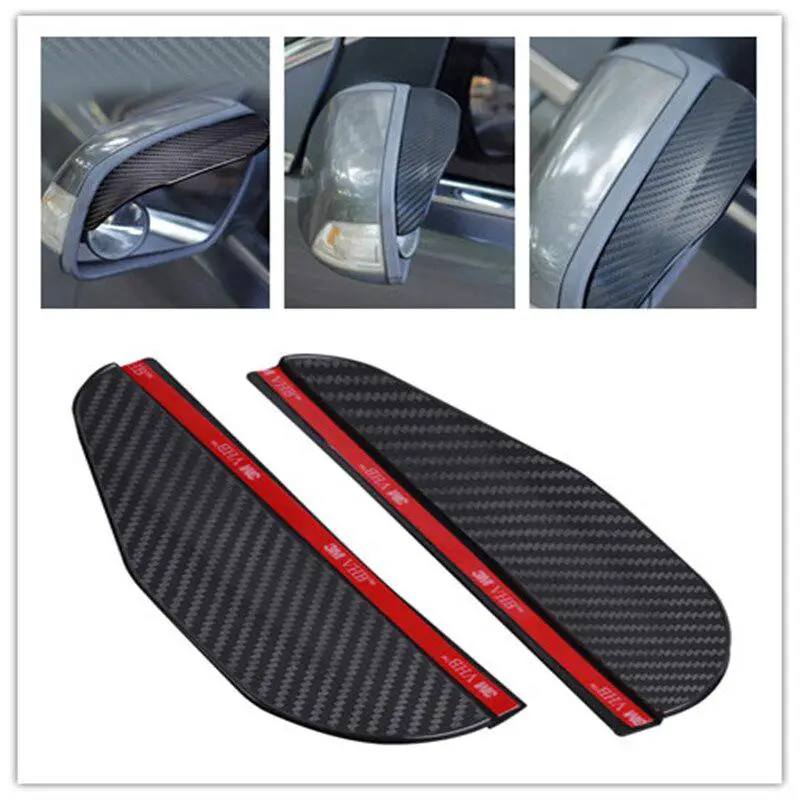 2 шт Универсальный автомобильный зеркало заднего вида тент дождь брови снег