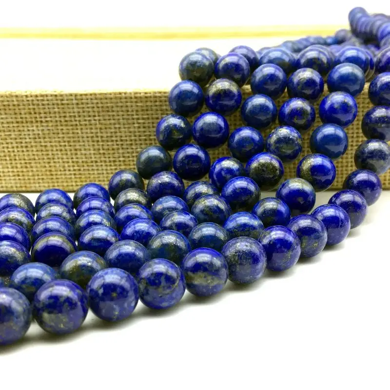 

100% Natural Lapis Lazuli Gem Stone 4 6 8 10mm Round Gem stone loose beads For jewelry making 1string