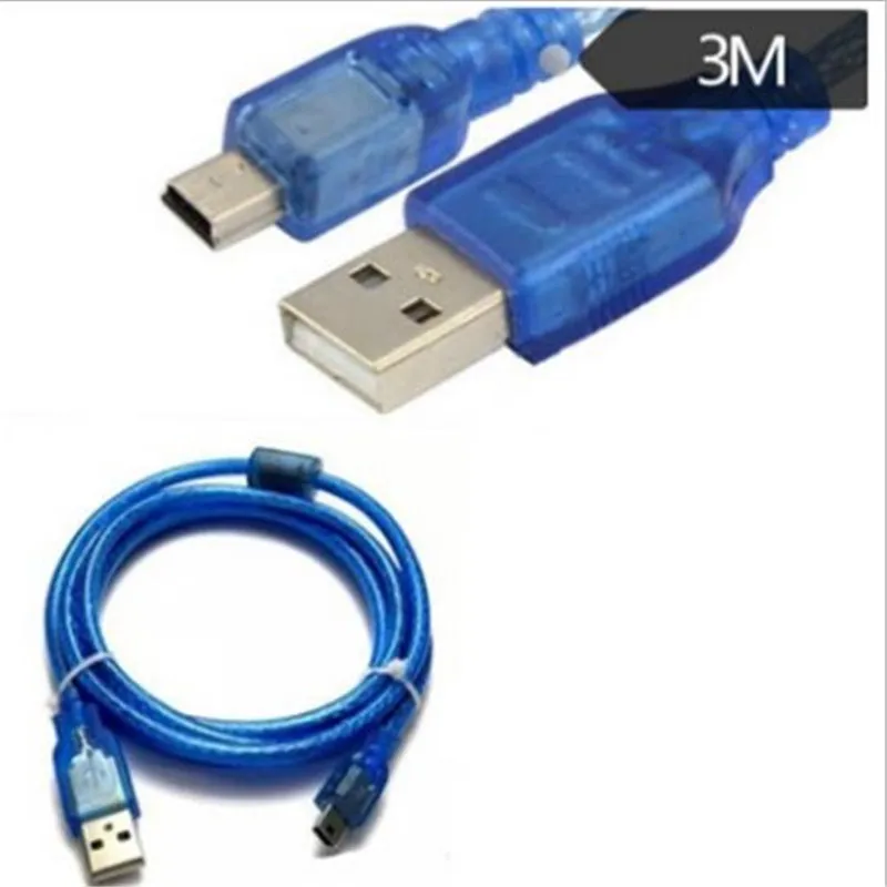 Стандарт USB 2 0 печатная линия прозрачный синий Удлинительный кабель для принтера