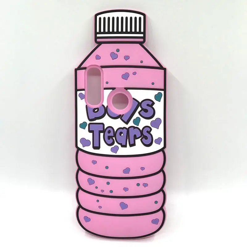 Новая мода 3D Boys Tears минеральная бутылка для воды с чехлом Мягкая силиконовая