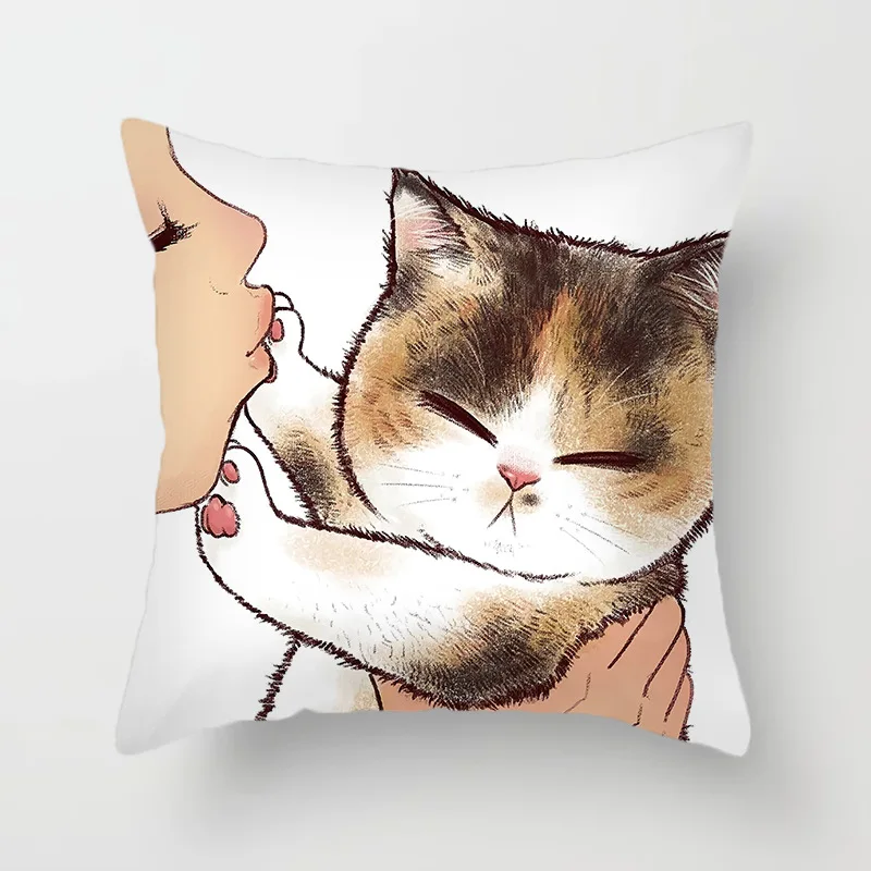 

Чехол для подушки Funny Love Kiss