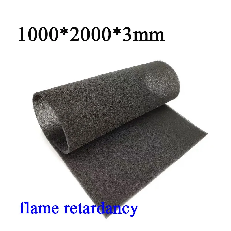 

flame retardant 1000*2000mm*3/5/10mm cabinet Computer Mesh sponge PC Case Fan Cooler Black Dust Filter Case Dustproof Cover