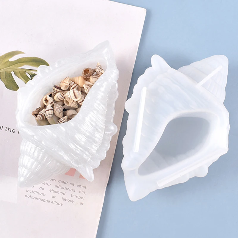 

Форма для бетонного цветочного горшка в форме ракушки, контейнер для суккулентов, силиконовые формы