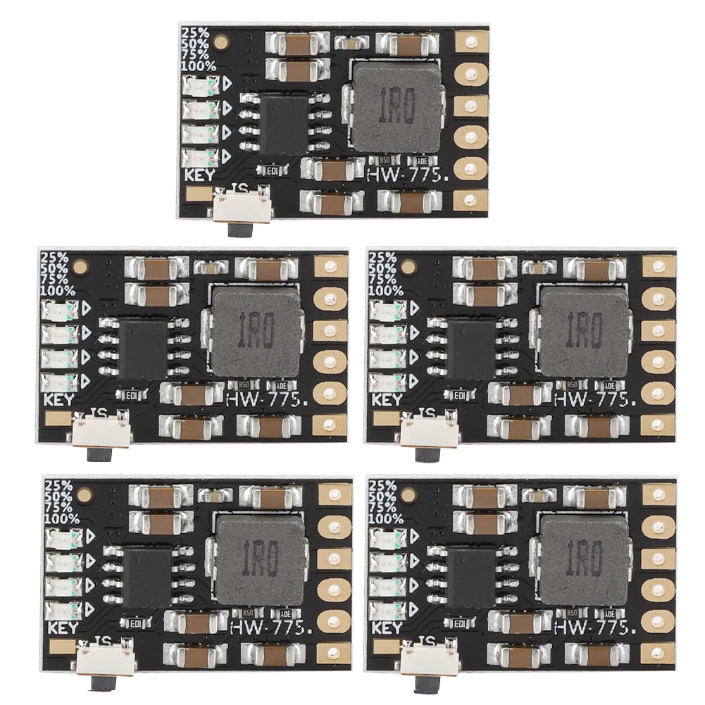 

5pcs 2A 5V Lipo Battery Module Power Supply Mini Charging Board Boost Protection