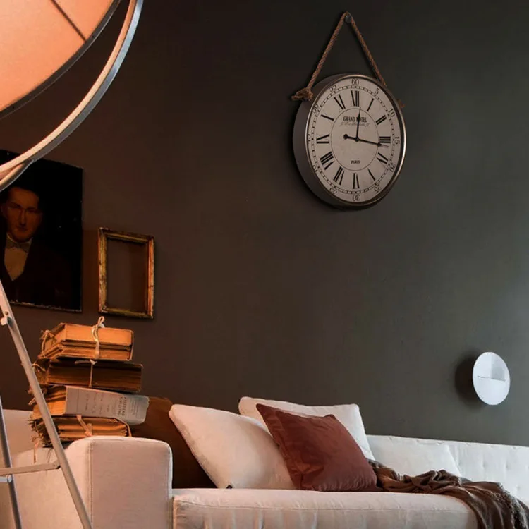 Американские ретро настенные часы металлические подвесные в бар кафе украшения