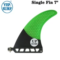 surfboard 7fins single fin upsurf logo central fin fibreglass sup board quilhas fins good quality free shipping