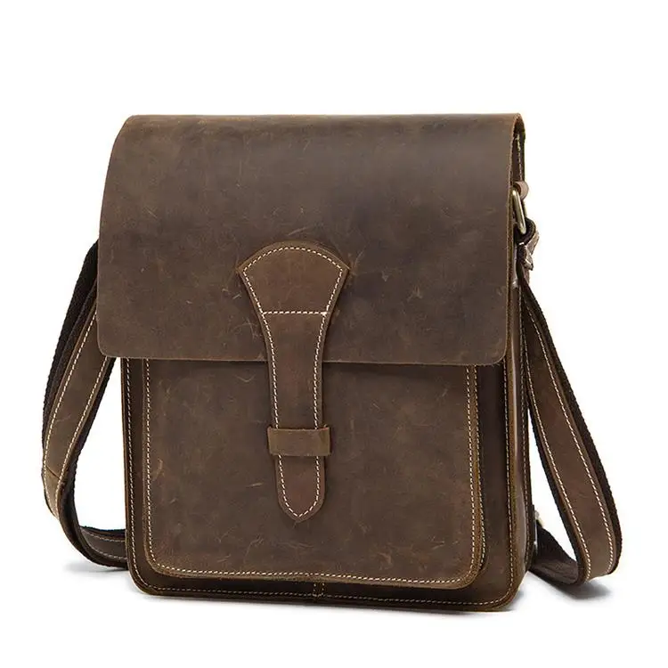 Brown 4(24cm Light) MAHEU официальный стиль коровья кожа сумка на плечо официальная мужская сумка с ремнем Crazy Horse сумки-почтальонки из натуральной кожи - Цвет: Brown 4(24cm Light)