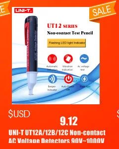 UNI-T UT123 Цифровой мультиметр карманный размер жилой мультиметр AC DC резистор напряжения температура NCV тестер EBTN дисплей