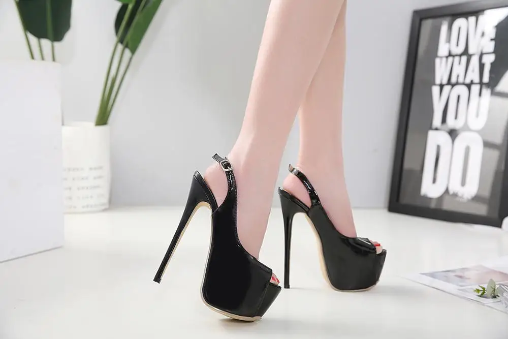 Женские босоножки Tacones с открытым носком туфли лодочки на тонком высоком каблуке