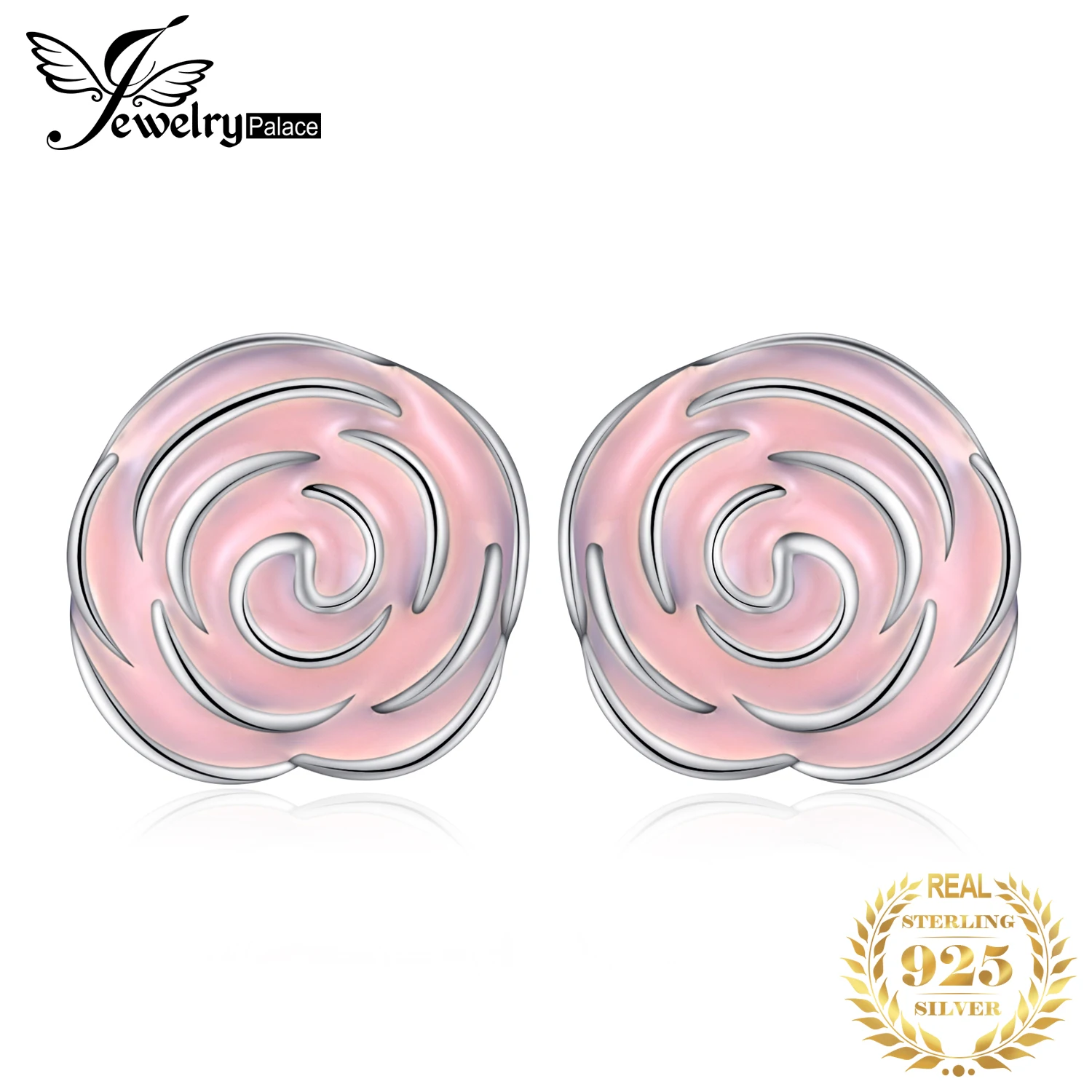 Jewelrypalace стерлингового серебра 925 серьги розовый сад летние цветочные уникальные