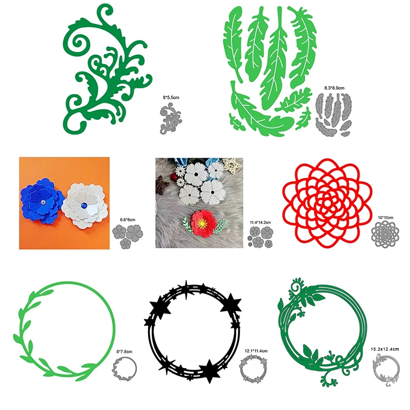 

Flowers And Plants Christmas Metal Photo Album Cutting dies Scrapbook Making Greeting Card Craft DIY Art Paper stamps cut die