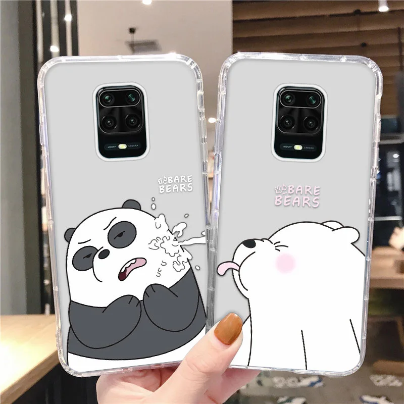Чехлы для Redmi Note 8 Pro силиконовые противоударные чехлы с симпатичным медведем Xiaomi 9