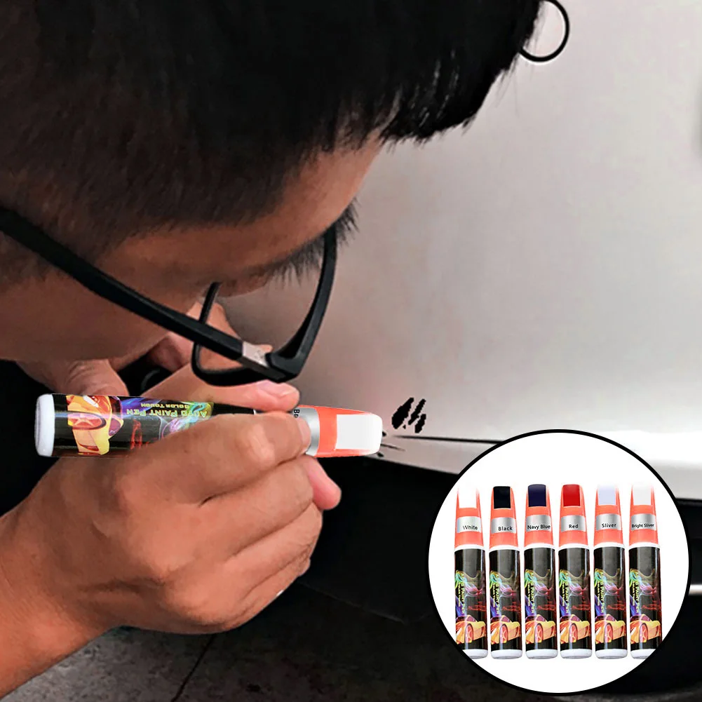

6 Colors Car Scratch Repair Coat Agent Auto Touch Up Pen Car Care Scratch Clear Remover Paint Care Auto Mending Fill Paint Pen