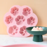 cat paw decoration mold bakeware cartoon mousse kitchen mould home silicone chocolate molde de hornear baking accessories 60aa01