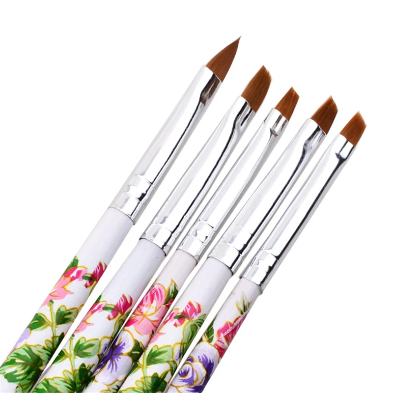 

5 Pcs Nail Art Acrylic Color pattern Liner Painting Brush French Lines Stripes Grid Pattern Drawing Pen 3D Tips Manicure Tools