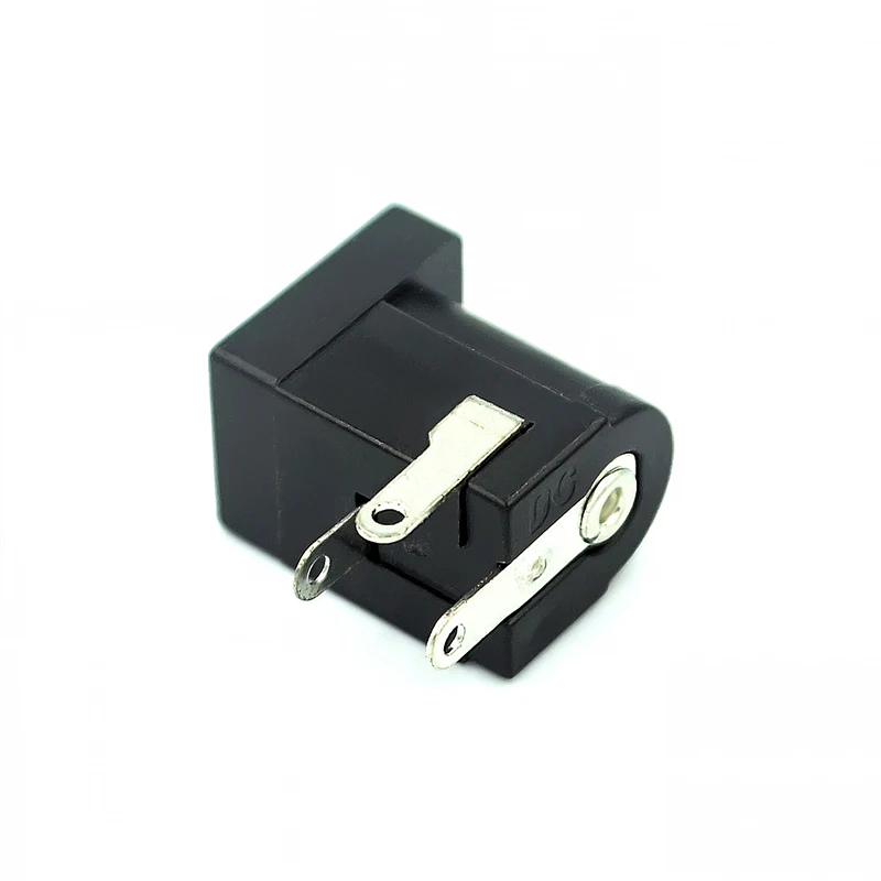 10 шт. DC-005 черные заглушки DC Мощность с разъемом типа Jack DC005 5 5*2 1 мм 2 гнездо Круглый