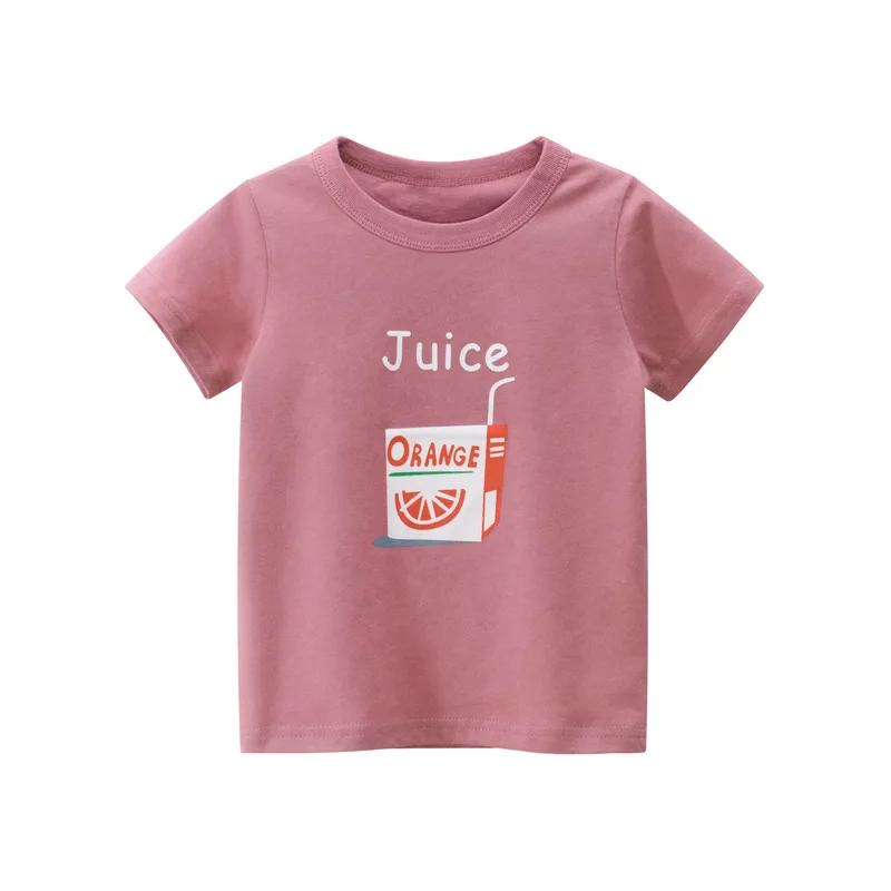 

Children's summer new 2021 girls t-shirt children's short-sleeved baby clothes