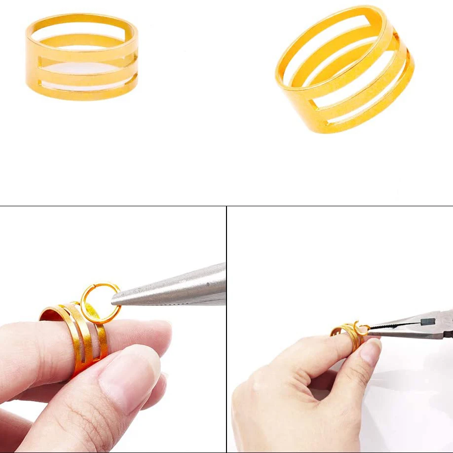 

Gold&Silver Color Open Jump Rings Split Rings Connectors Lobster Clasp for DIY Jewelry Findings Making Supplies Accessories