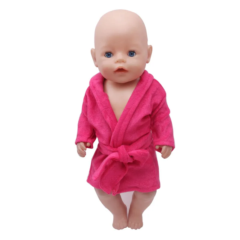 43 см для ухода за ребенком мам мальчиков американских кукол одежда розовый халат