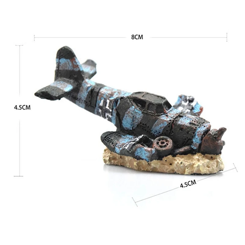 

Mini Resin Airplane Model For Fish Tank Aquarium Decoration Fish Tank Landscape Decoration