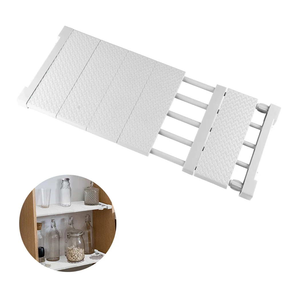 Регулируемый органайзер для шкафа полка хранения экономия места полки держатели