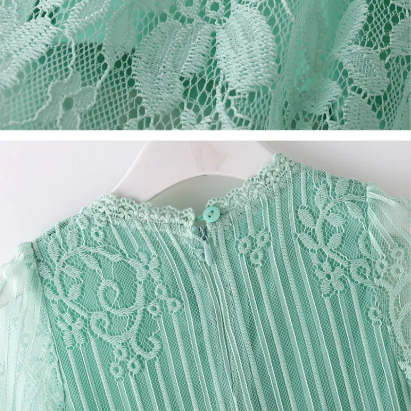 

2020 Spring New Girls Lace Dress Cute Princess Dress Fashion Kids and Teenager Girls Floral Dress Children Party Dresses, #8686