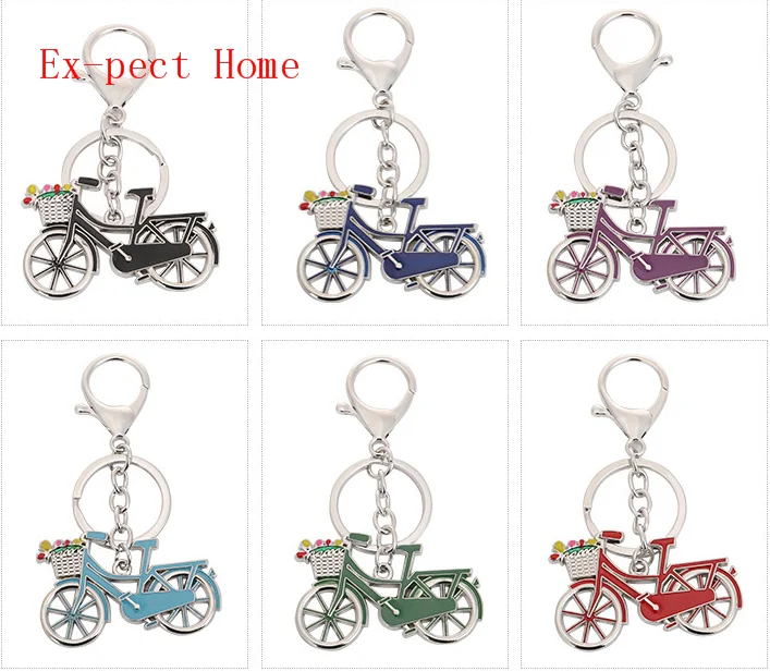 Env&iacute;o gratis por DHL 500 unids/lote 2020 llaveros de bicicleta de Metal de moda aleaci&oacute;n de Zinc llaveros de bicicleta para regalos de promoci&oacute;n-1
