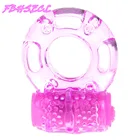 FBHSECL кольцо-вибратор на пенис Стимулятор клитора вибрационное кольцо на член Задержка эякуляции секс-игрушки для мужчин Пара Взрослый продукт силикон