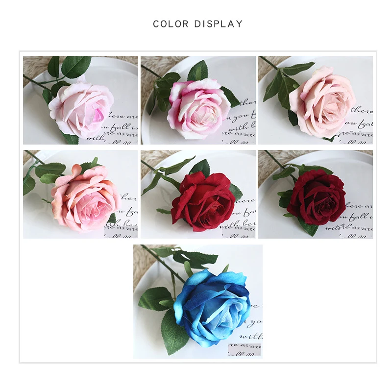 Роза с одной веткой искусственные цветы шелковые Белые пионы для весны домашняя