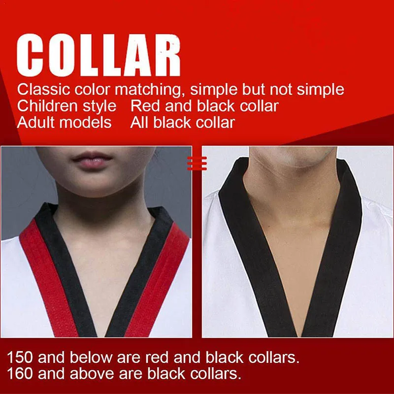 Мужская одежда для тхэквондо взрослых и детей костюм Каратэ Боевые искусства