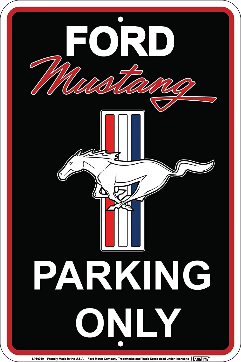 Ford Mustang стояночный только знак черный | Дом и сад