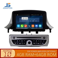 jdaston android 10 0 car multimedia player for renault megane fluence 3 2009 2019 gps navigation stereo wifi 1 din car radio
