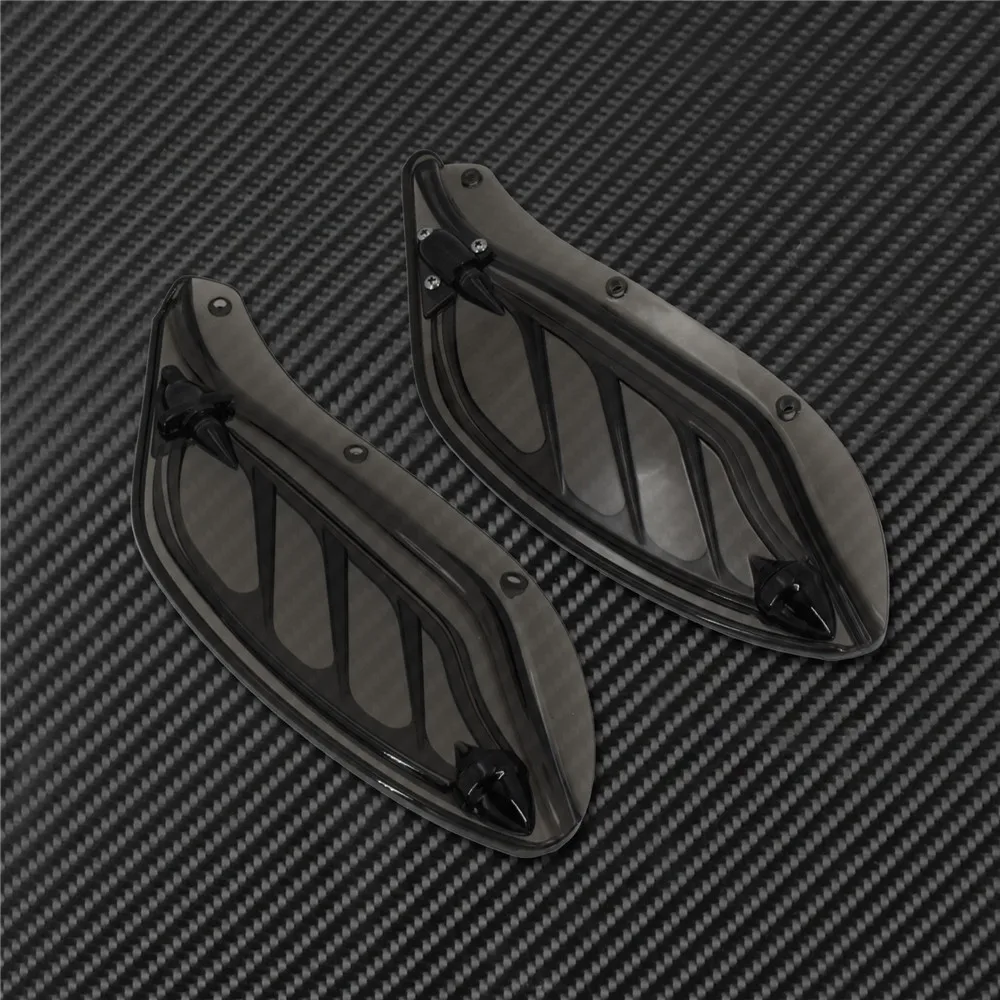 МОТОЦИКЛ ABS Регулируемый крыло обтекатель-дефлектор черный/серый/дым для Harley Touring