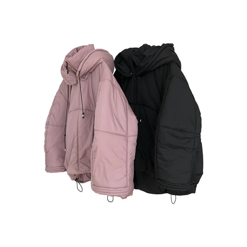 

Women Winter Solid Color Thick Warm Oversize Loose Parkas Female Casual Fashion New Coats Ladies Brand Plus Size Outerwear ML490