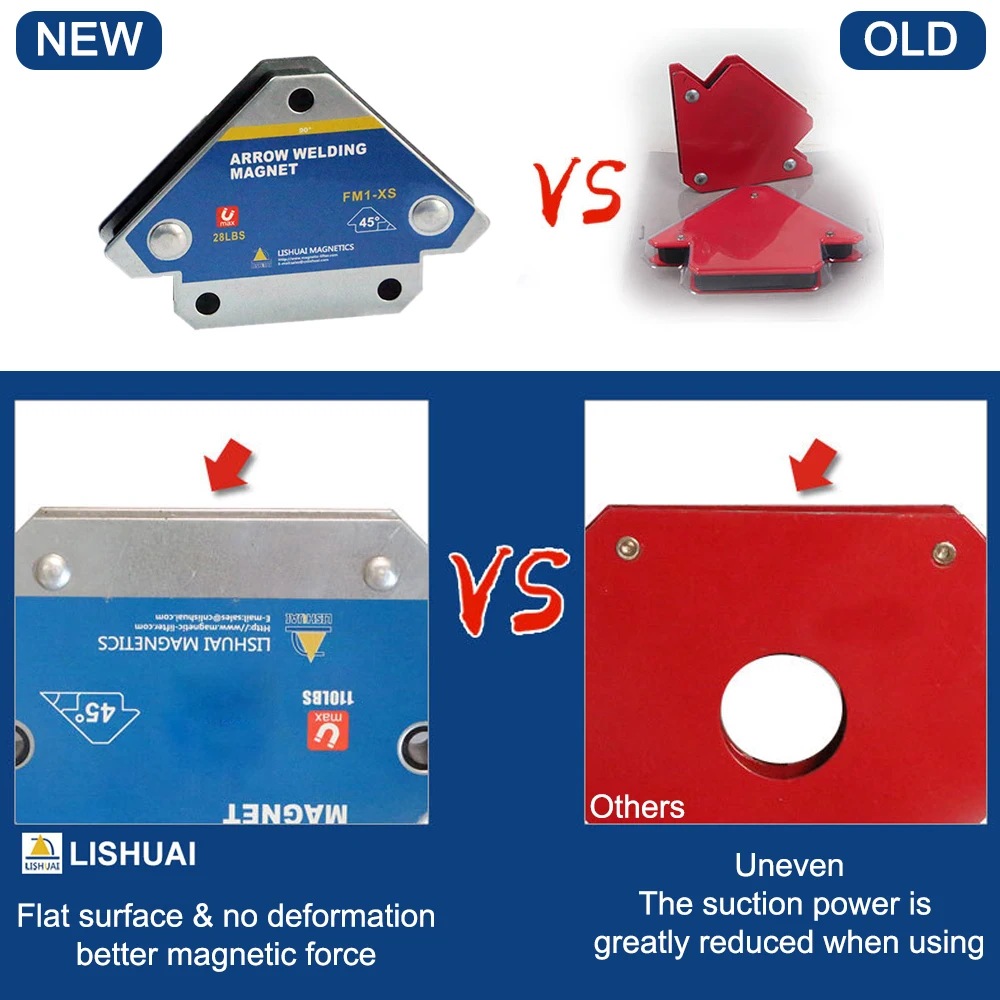 Сварочный держатель магнитный многоугольный припой со стрелкой мощный магнит