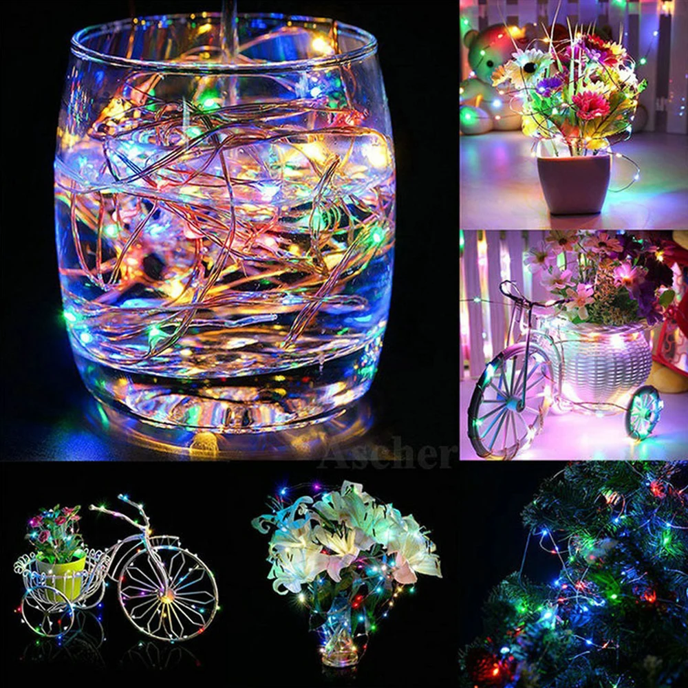 Гисветильник с 20 светодиодами 2 м серебристая проволосветильник|Светодиодные