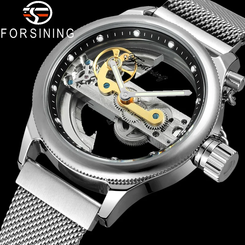 Часы наручные FORSINING Мужские механические автоматические брендовые Роскошные