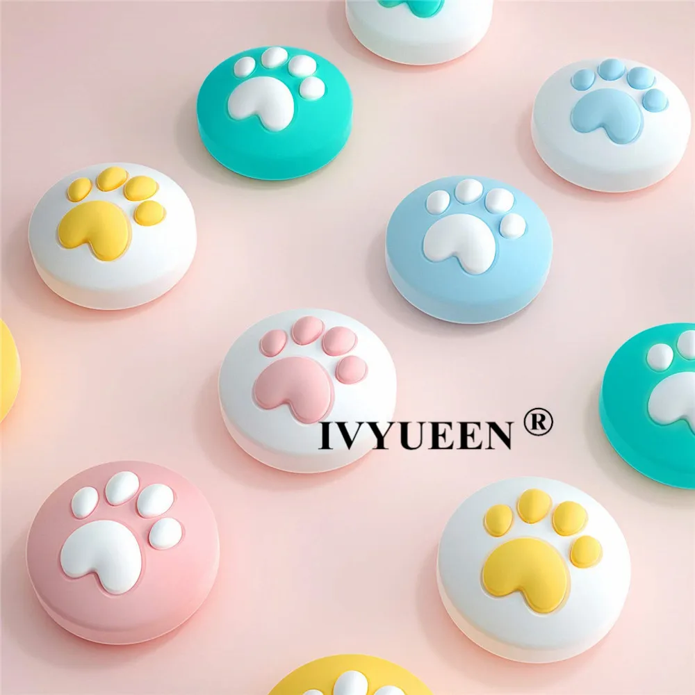 2 шт. аналоговые силиконовые колпачки IVYUEEN для переключателя консоли Joy Con ручки