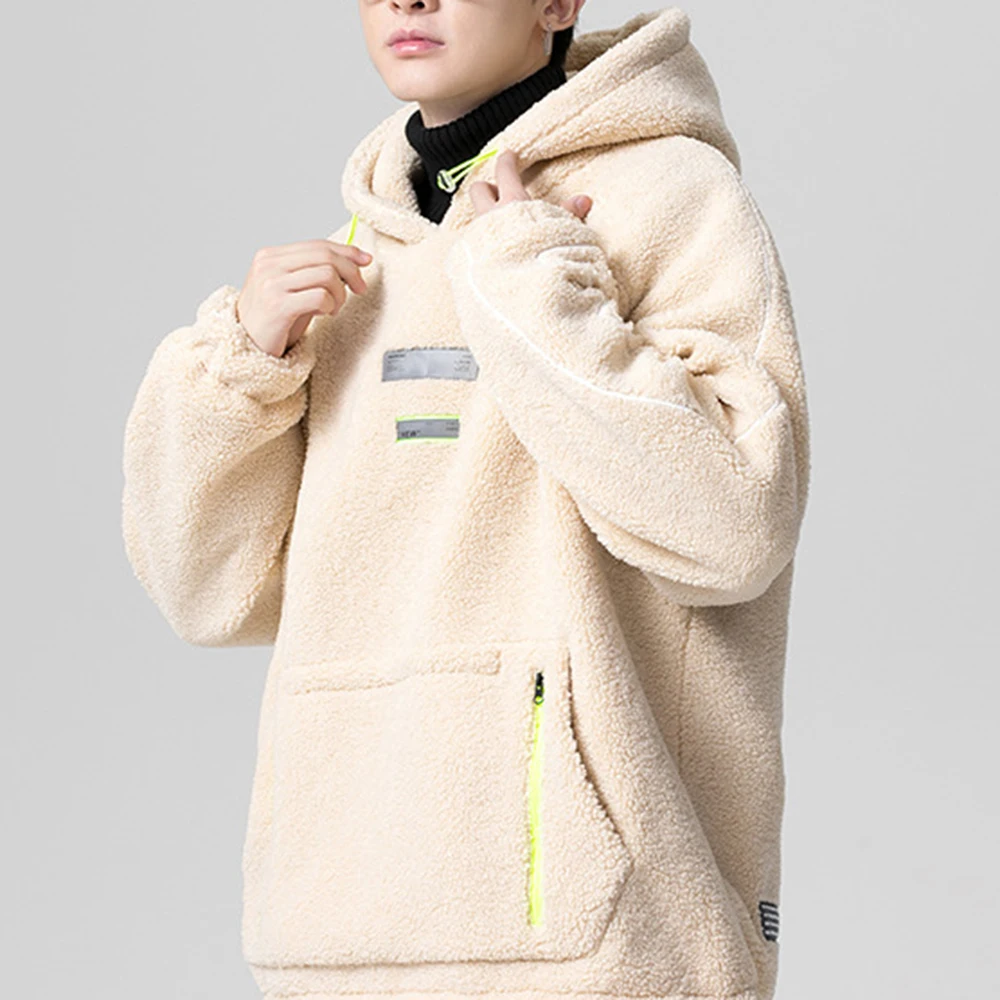 Covrlge Men Hooded Coat Japanese Youth Trendy Winter Warm Cotton-padded Jacket Student Hong Kong Style Daily Casual Male MWM111