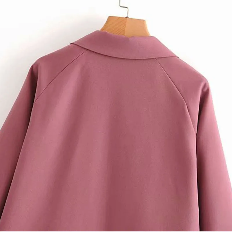 

Korean Style Simple Chic Lapel Long-sleeved Single-breasted Professional Female Jacket Fashion Solid Color Sweet Women's Coat