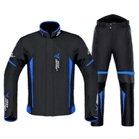 motorcycle jacket man set windproof waterproof motorbike moto jacket pants suit body armor motocross riding moto for 4 season