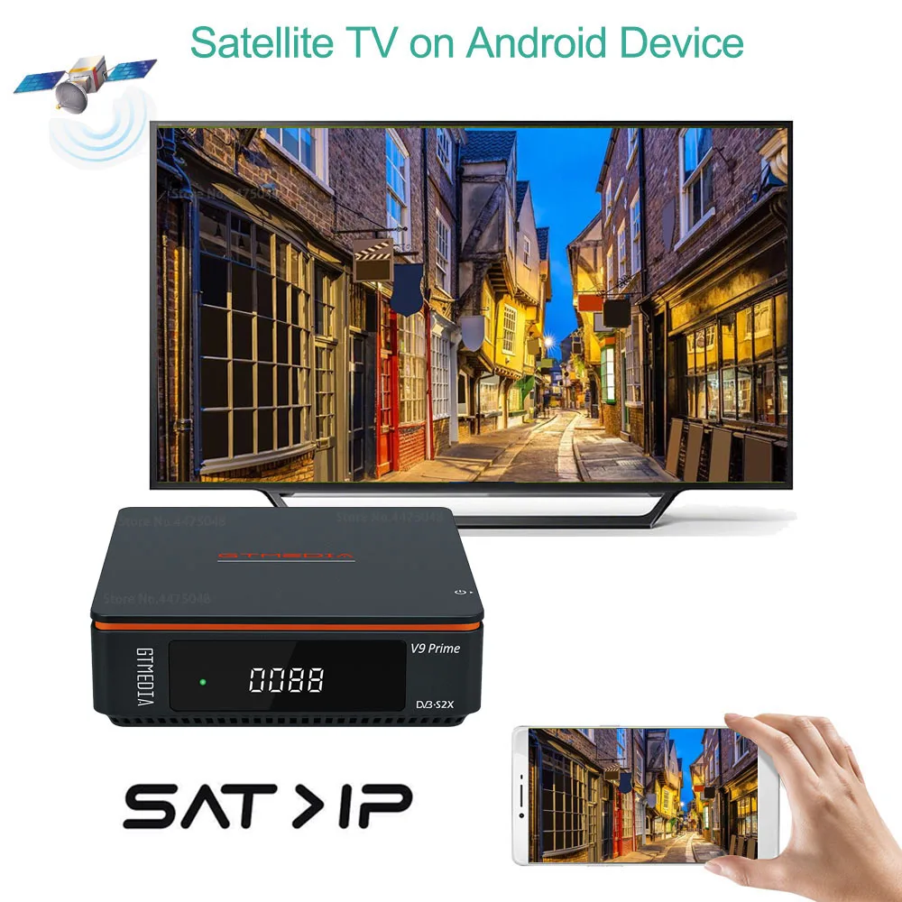 Спутниковый декодер GTMEDIA V9 Prime спутниковый ТВ-приемник DVB-S/S2/S2X карта CA встроенный 2