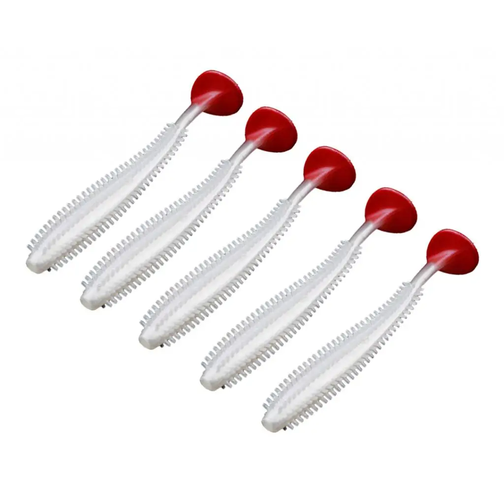 

5 шт. ПВХ мягкие рыболовные приманки искусственные приманки мягкий червь джиг воблеры свимбейт море Карп рыболовные снасти с Т-образными хв...