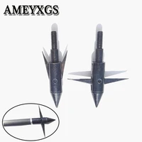 61224pcs 140 grainarchery bowfishing arrowheads tips broadheads point bow fish barbed gig outdoor hunting shooting accessories
