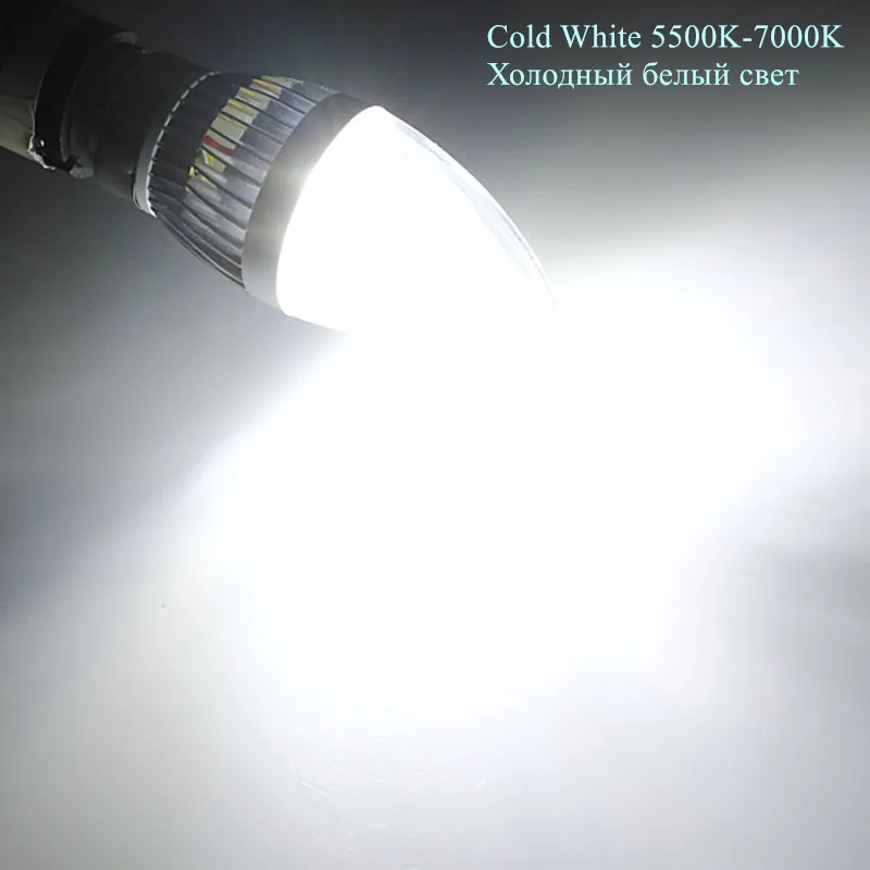 200 шт. Диммируемый светодиодный светильник в форме свечи высокой мощности 3 Вт 4 5