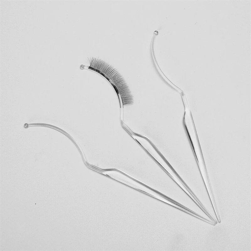 

6Pcs False Eyelash Fitters Try On Wands Applicator Display Showing Stand Grafting False Eyelash Extensions Tool Plastic